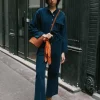 Frnch Jumpsuits<Ady Corduroy Jumpsuit (Blue Marine)