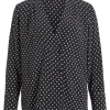 Vila Shirts & Blouses<Aina V-Neck Shirt (Black with cloud dot)