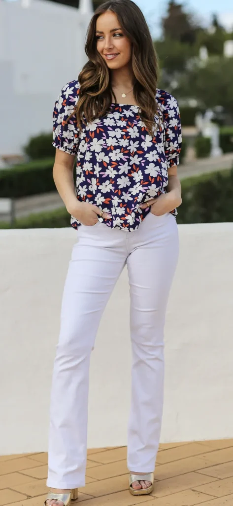 Rant & Rave Jeans<ALEXANDRA BOOTCUT JEANS - REGULAR LEG (WHITE)