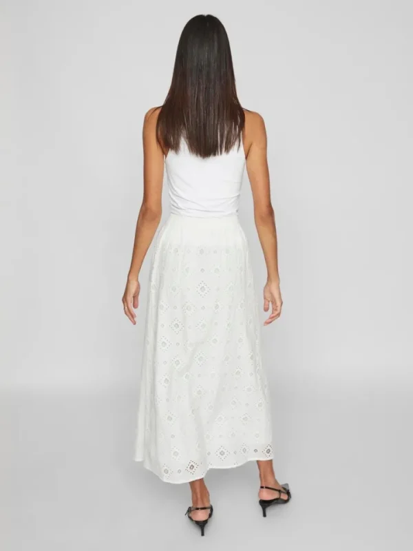 Vila Skirts<Alina High Waisted Maxi Skirt (Cloud Dancer)