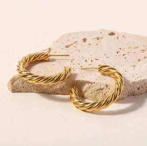 Folie A Trois Jewellery<Allessandra Earrings (Gold)