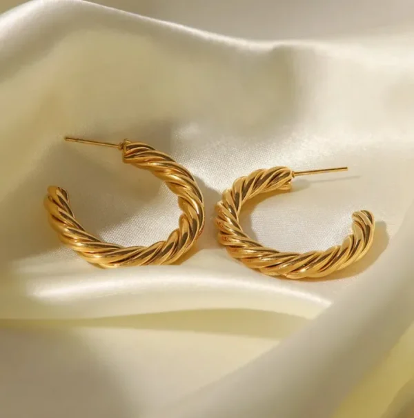 Folie A Trois Jewellery<Allessandra Earrings (Gold)