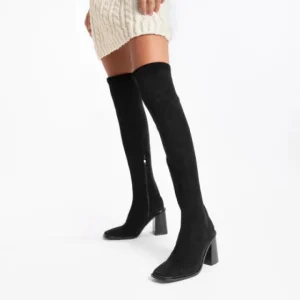 Vanessa Wu Boots<Amandine Thigh High Boots (Black)