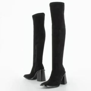 Vanessa Wu Boots<Amandine Thigh High Boots (Black)