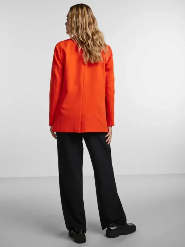 Pieces Blazers<Amelia Oversized Blazer (Tangerine Tango)