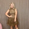 GoaGoa Occasionwear | Dresses<Ameriga Tulle Mini Dress (Coffee/ Polka Dots)