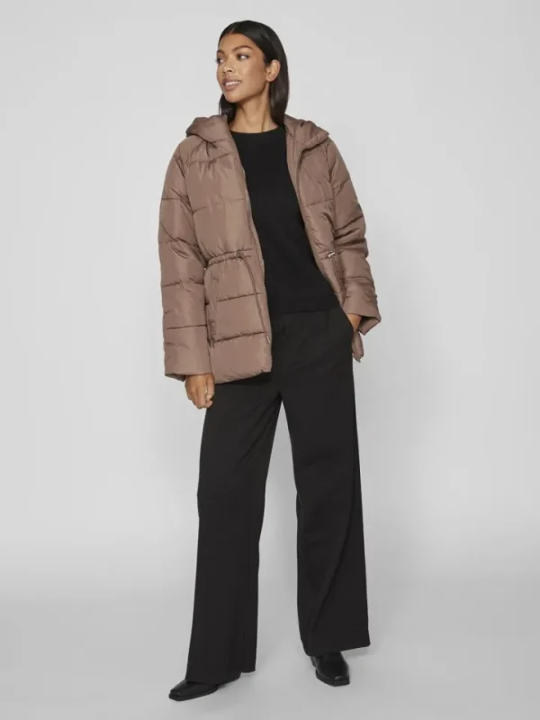 Vila Jackets<ANA PADDED SHORT JACKET (BROWN LENTIL)u