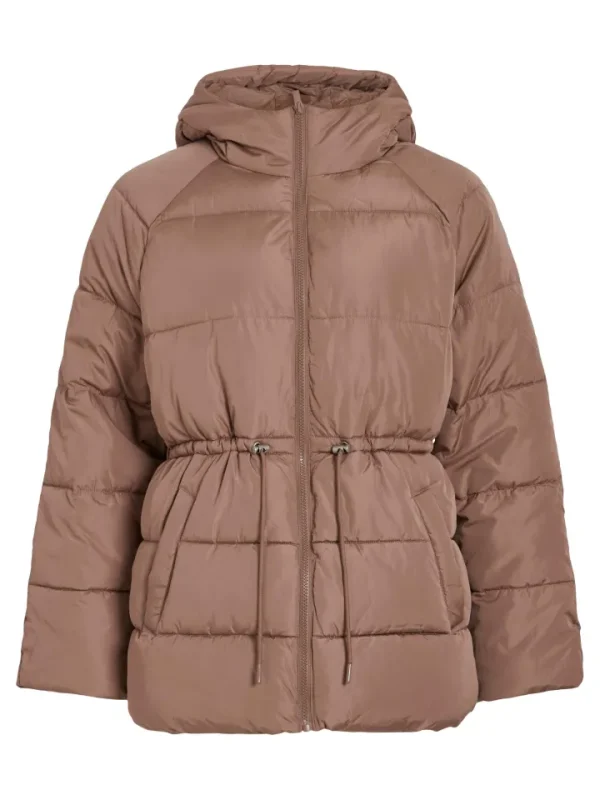 Vila Jackets<ANA PADDED SHORT JACKET (BROWN LENTIL)u