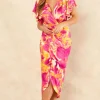 Wsl 10 Occasionwear<Angel Wrap Midi Dress (Orange flush)
