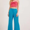 Enzzo Pants<ANNE WIDE LEG TROUSERS (TURQUOISE)