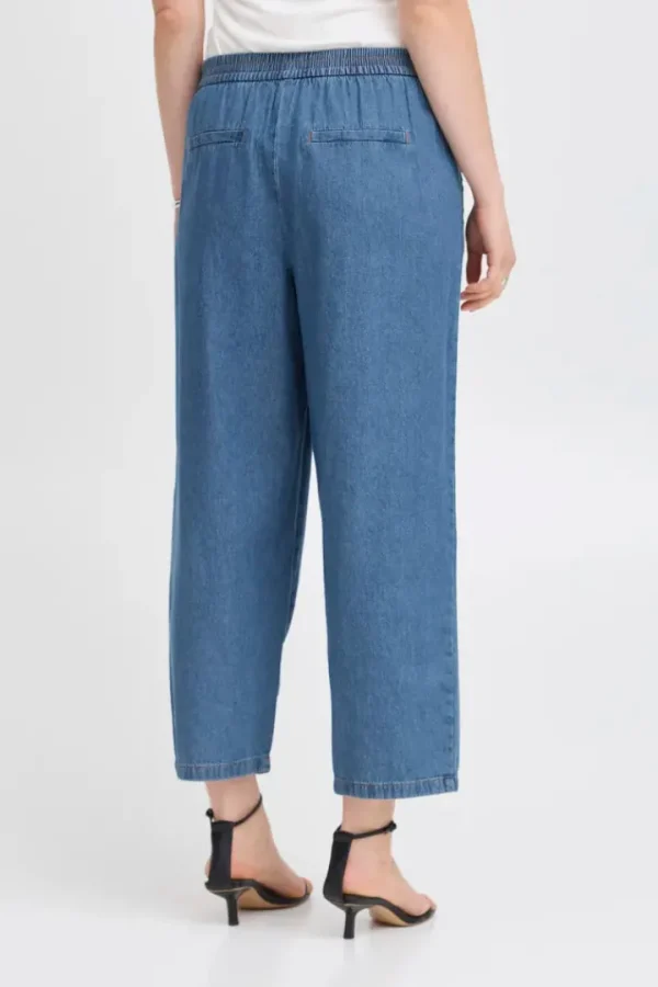 Ichi Pants | Jeans<Archer Wide Leg Jeans (Washed Medium )