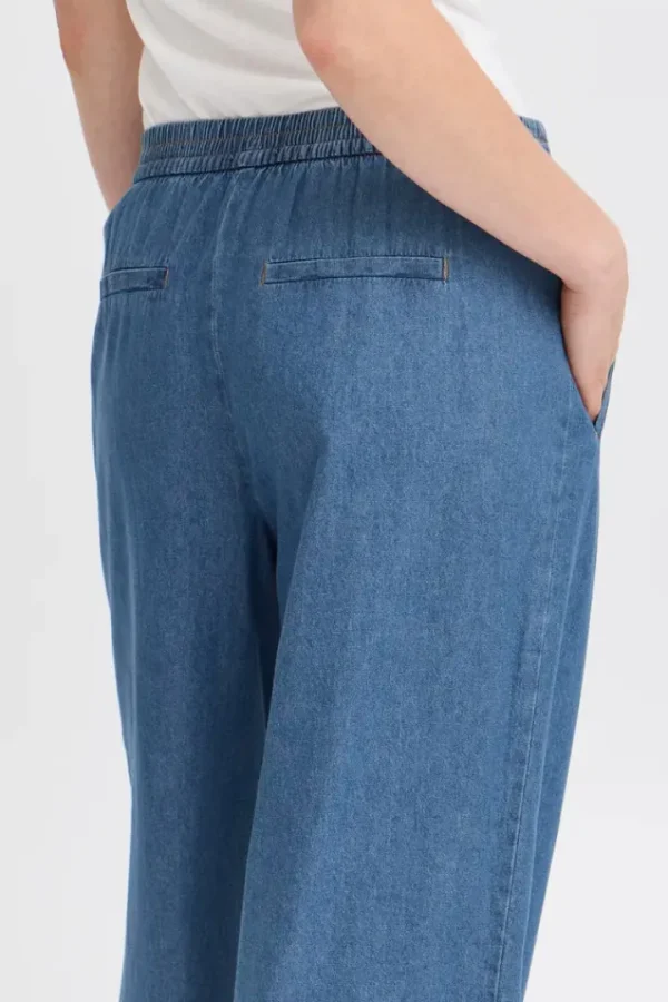 Ichi Pants | Jeans<Archer Wide Leg Jeans (Washed Medium )