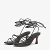 Only Sandals | Occasionwear<Aria Ankle Wrap Sandals (Black)