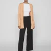 Vila Jumpers & Cardigans<Ashley Open Knit Cardigan (Shell Coral/Light Melange)