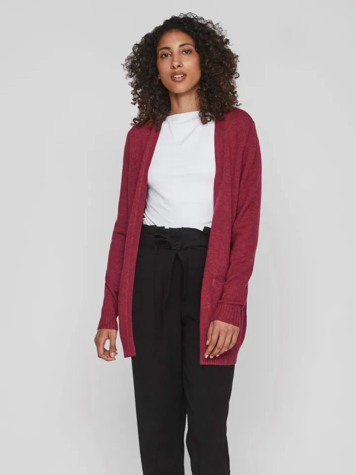 ashley_open_knit_cardigan_0-4.webp Vila Jumpers & Cardigans<ASHLEY OPEN KNIT CARDIGAN (BEET RED)