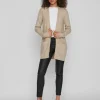 Vila Jumpers & Cardigans<Ashley Open Knit Cardigan (Natural Melange)