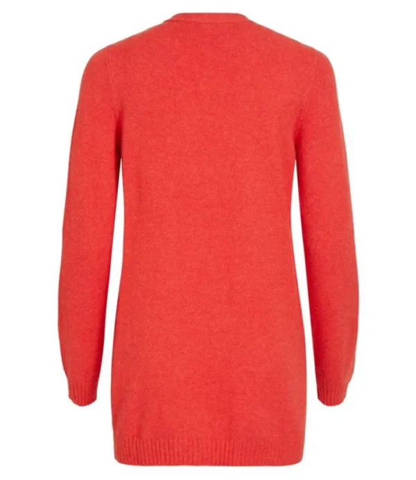 Vila Jumpers & Cardigans<Ashley Open Knit Cardigan (Barbados Cherry)