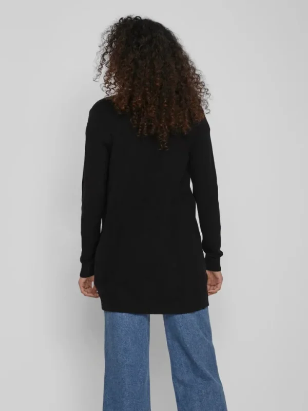 Vila Jumpers & Cardigans<Ashley Open Knit Cardigan (Black)