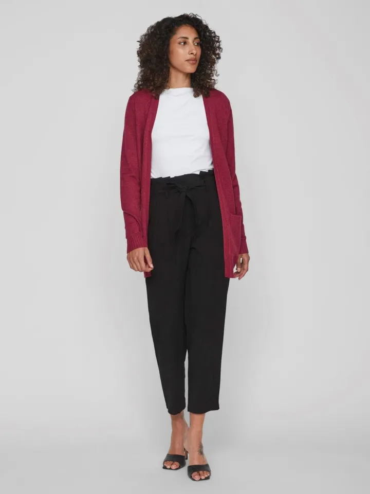 ashley_open_knit_cardigan_1-4.webp Vila Jumpers & Cardigans<ASHLEY OPEN KNIT CARDIGAN (BEET RED)