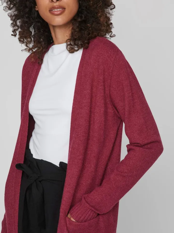 ashley_open_knit_cardigan_2-4.webp Vila Jumpers & Cardigans<ASHLEY OPEN KNIT CARDIGAN (BEET RED)