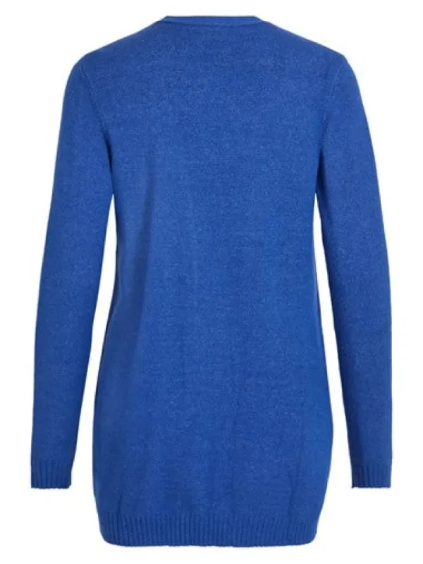 Vila Jumpers & Cardigans<ASHLEY OPEN KNIT CARDIGAN (FRENCH BLUE/ DARK MELAN)