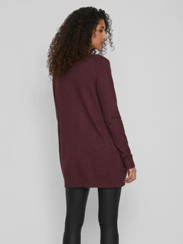 Vila Jumpers & Cardigans<ASHLEY OPEN KNIT CARDIGAN (WINETASTING)