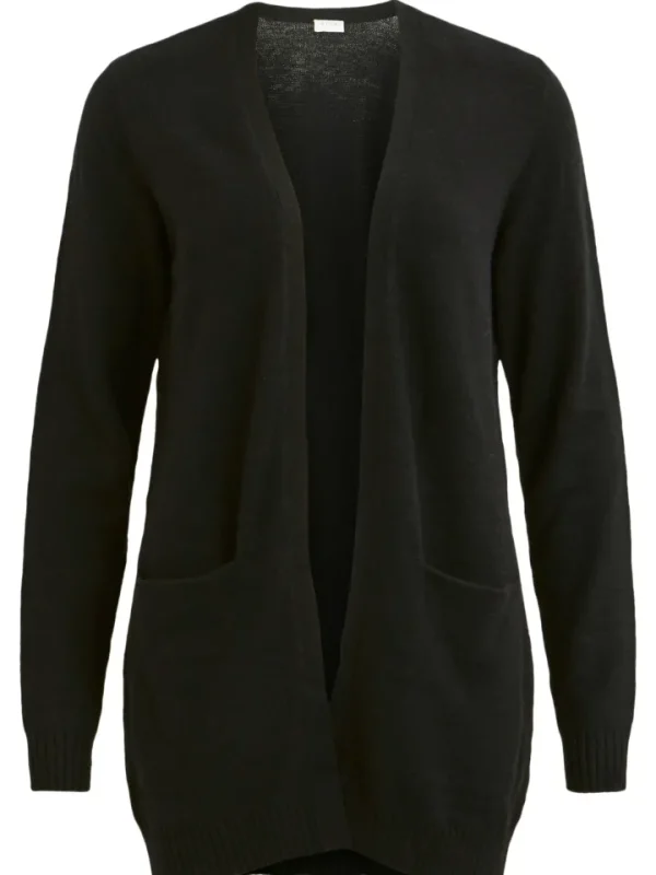 Vila Jumpers & Cardigans<Ashley Open Knit Cardigan (Black)