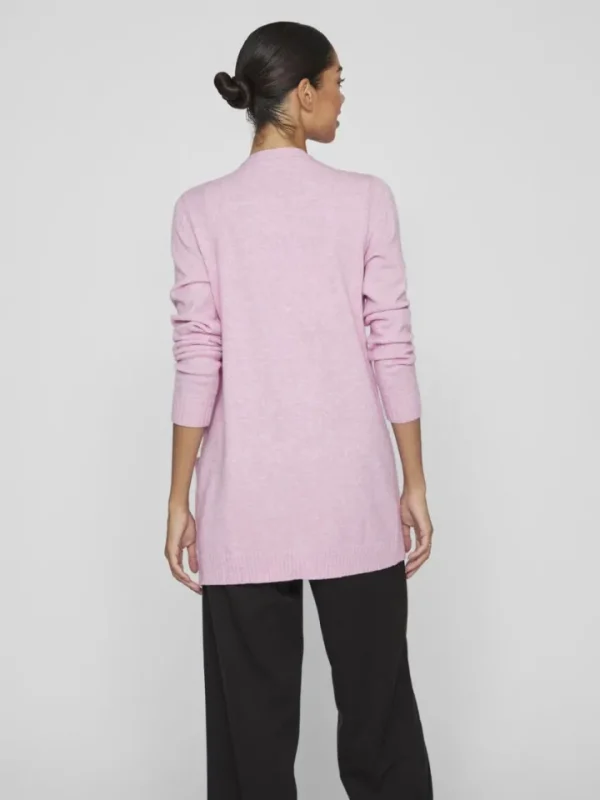 Vila Jumpers & Cardigans<ASHLEY OPEN KNIT CARDIGAN (PASTEL LAVENDER)