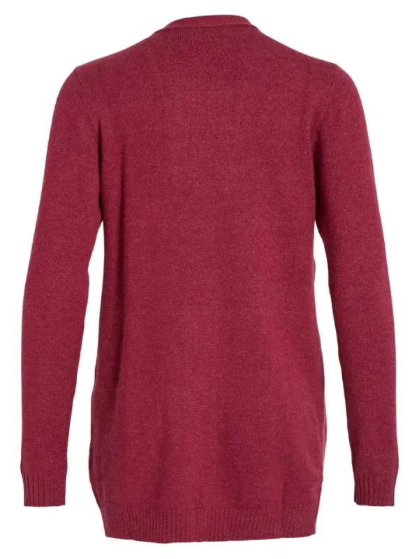 Vila Jumpers & Cardigans<ASHLEY OPEN KNIT CARDIGAN (BEET RED)