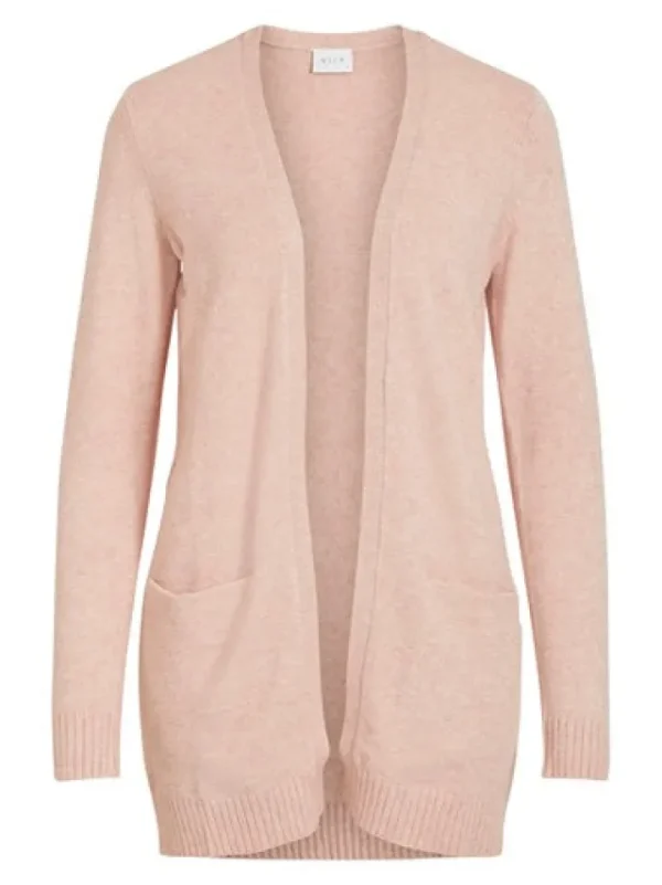 Vila Jumpers & Cardigans<ASHLEY OPEN KNIT CARDIGAN (MISTY ROSE)