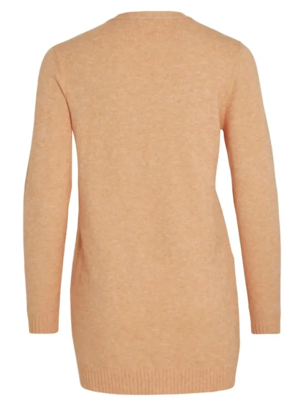 Vila Jumpers & Cardigans<Ashley Open Knit Cardigan (Shell Coral/Light Melange)