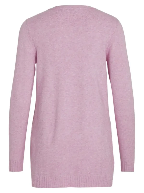 Vila Jumpers & Cardigans<ASHLEY OPEN KNIT CARDIGAN (PASTEL LAVENDER)