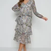 Pretty Lavish Occasionwear<Ashton Ruffle Midi Dress (Ditsy Floral)