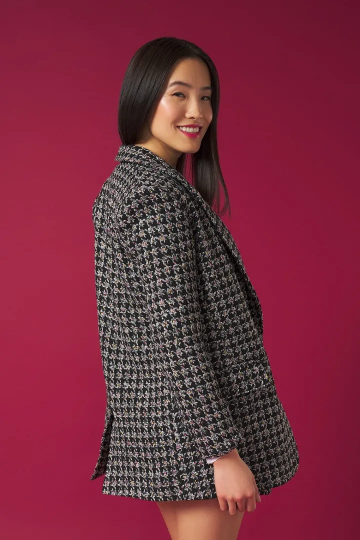 audrey_blazer_jacket_grey_4.webp Minueto Jackets | Blazers<AUDREY BLAZER JACKET (GREY/MULTI)