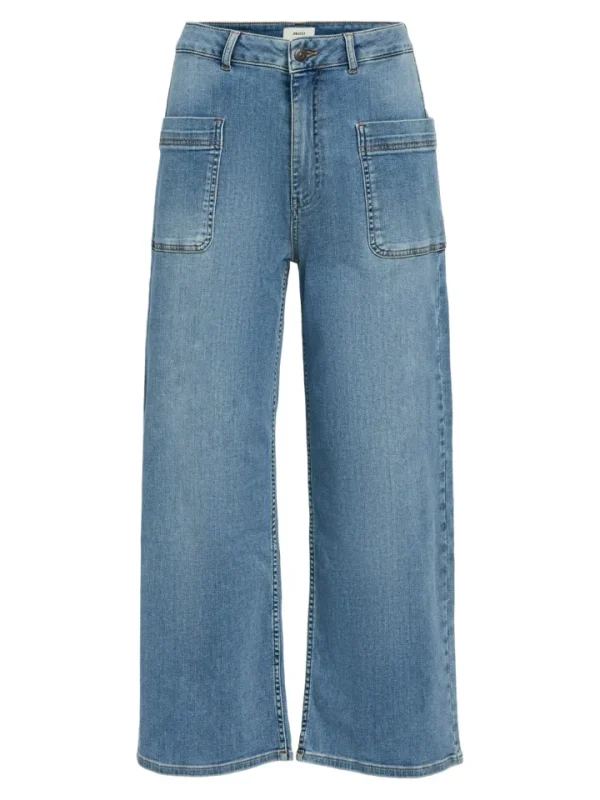 Object Jeans<Ava Mid-Waist Straight Jeans (Light Blue Denim)