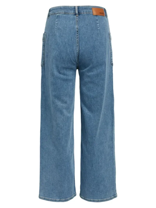 Object Jeans<Ava Mid-Waist Straight Jeans (Light Blue Denim)
