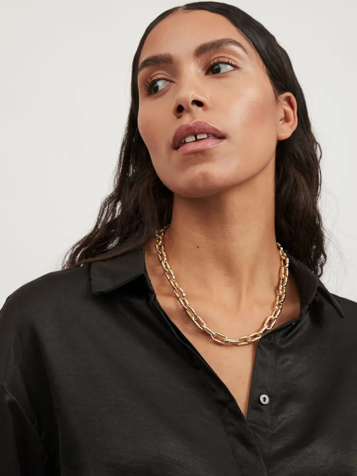 bailey_link_necklace_gold_0.webp Vila Jewellery<Bailey Link Necklace (Gold)