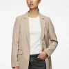 Pieces Coats | Blazers<Belinda Loose Blazer (Silver/Mink)