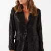Wsl 2 Jackets | Coats<BELLE SEQUIN BLAZER (BLACK)