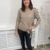 Vila Jumpers & Cardigans<BELLE TIE DETAIL JUMPER (BROWN LENTIL/ MELANGE)