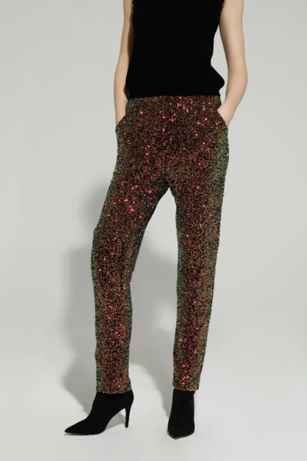 GoaGoa Pants<BENNY SEQUIN TROUSERS (EMERALD/BRONZE)