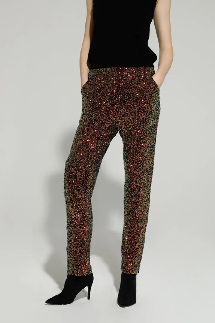 benny_sequin_trousers_eme_4.webp GoaGoa Pants<BENNY SEQUIN TROUSERS (EMERALD/BRONZE)