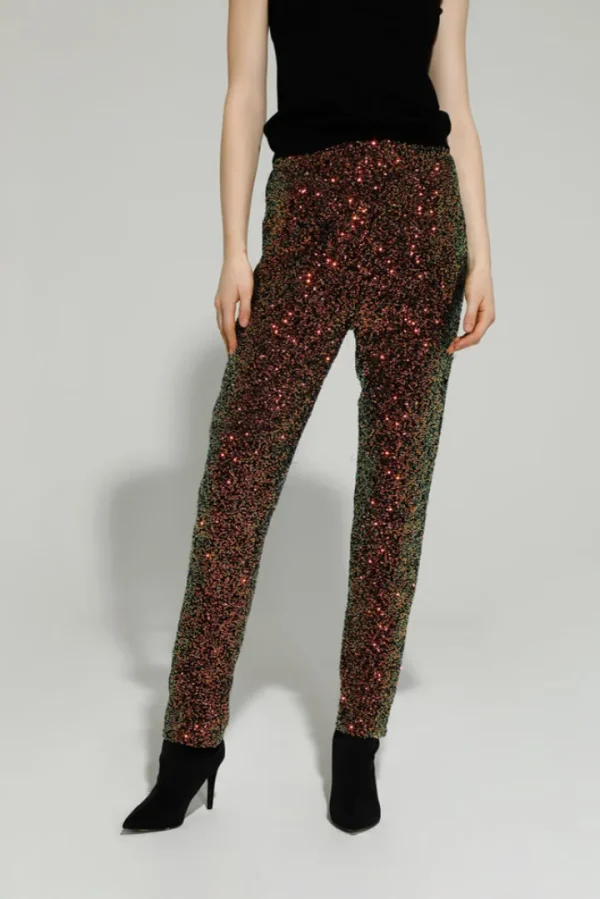 GoaGoa Pants<BENNY SEQUIN TROUSERS (EMERALD/BRONZE)