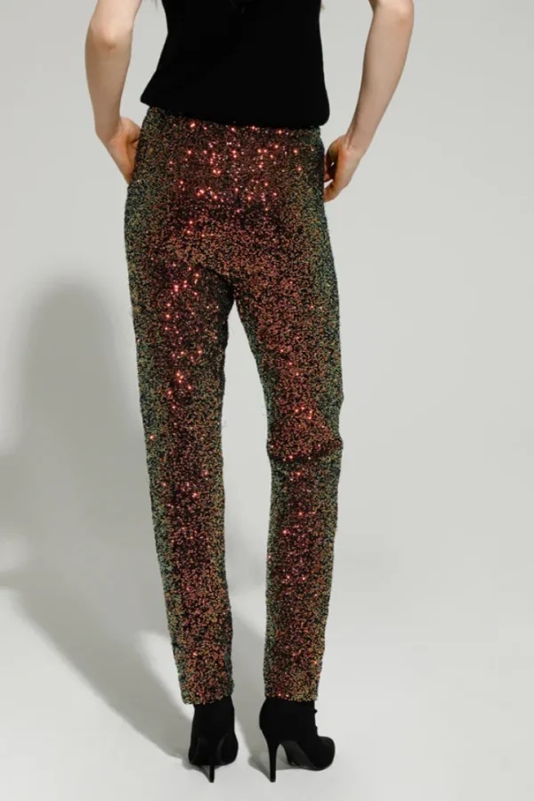 GoaGoa Pants<BENNY SEQUIN TROUSERS (EMERALD/BRONZE)