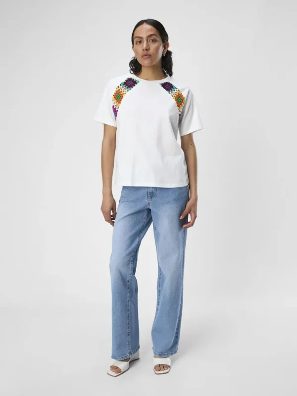 Object T-Shirts<Beth Crochet T-Shirt (White)