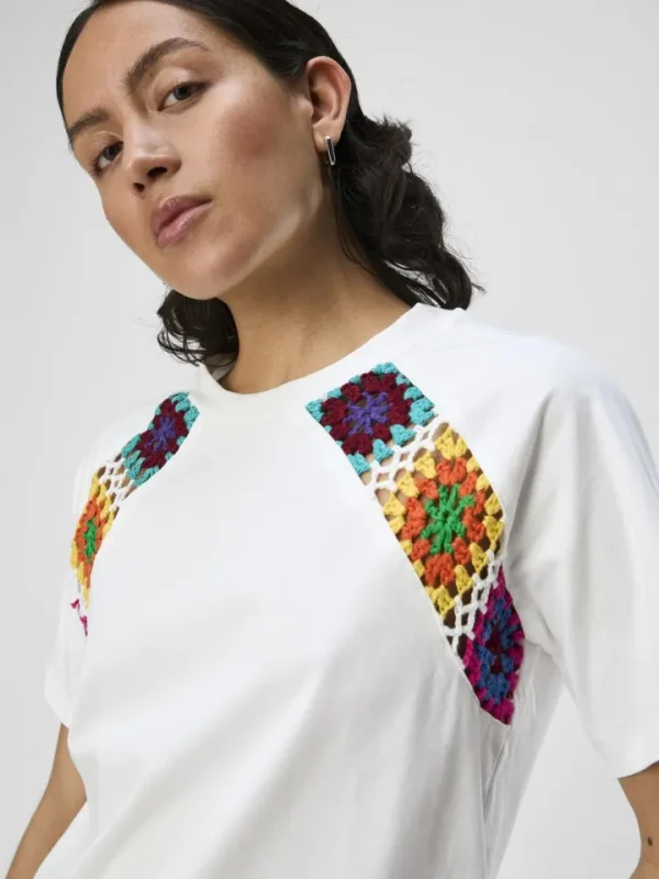 Object T-Shirts<Beth Crochet T-Shirt (White)