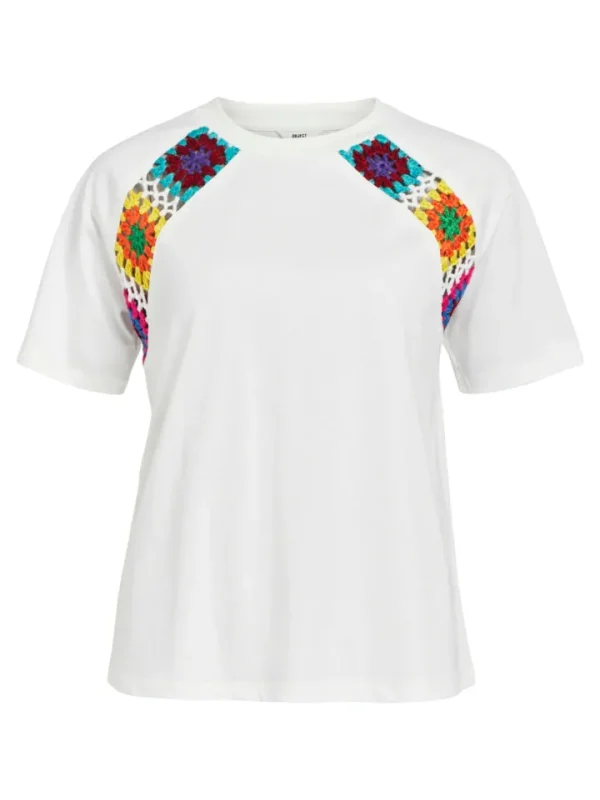 Object T-Shirts<Beth Crochet T-Shirt (White)
