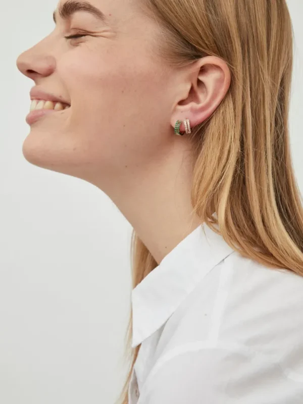 Vila Jewellery<Beyla 2 Pack Earrings (Green)