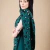Oh Molly Scarves<Bláthnaid Scarf (Green Print)