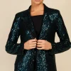 Little Mistress Blazers<BONNIE SEQUIN BLAZER (GREEN)